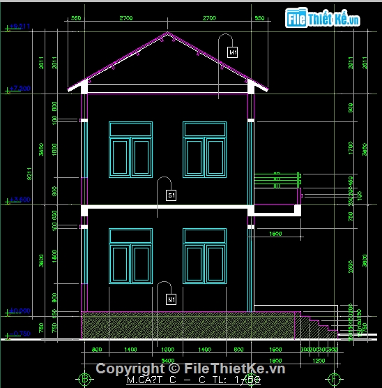 File cad,cad 2007,full autocad,biệt thự,kiến rúc biệt thự